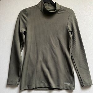 NOBULL women's long-sleeve mock neck waffle neck shirt Sz S